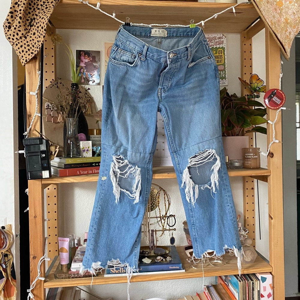 Frayed Free People Jeans